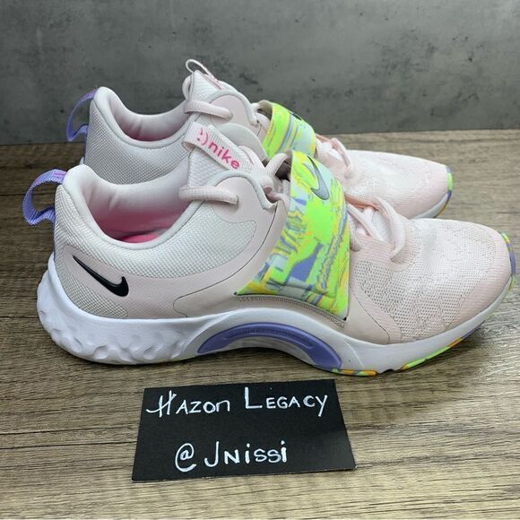 Nike~Women’s~Renew In Season Tr 12 PRM Light Pink Ghost Green Shoes~Size 6.5. - Picture 2 of 8